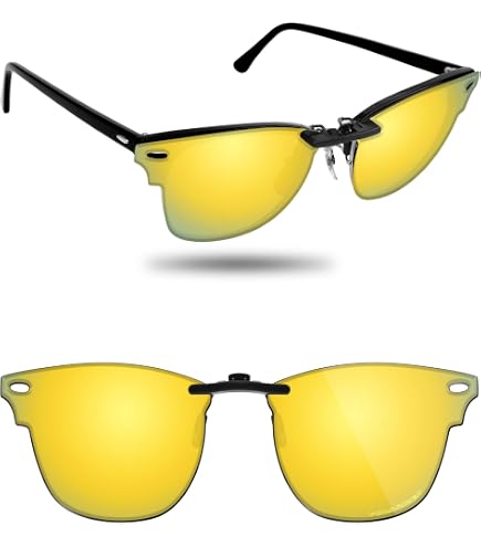 Amazon.com: Polarized CLIP-ON Sunglasses for Ray-Ban Clubmaster